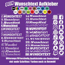 15cm Name Aufkleber Sticker