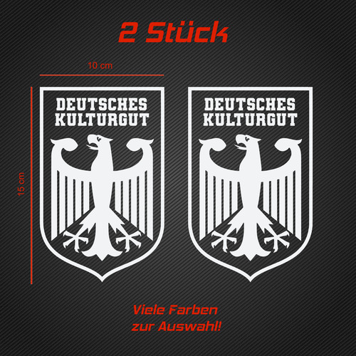 Deutsches kulturgut aufkleber - deutsches,