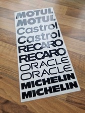 Motorsport Sponsoren Aufkleber