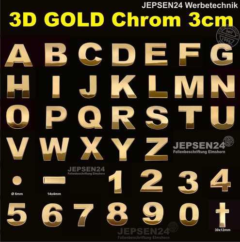 Zeichen gold buchstaben - 3d,