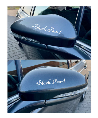 Black pearl spiegel aufkleber - pearl,