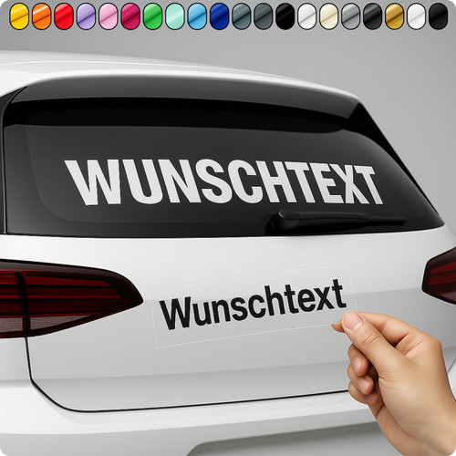 Wunschtext aufkleber 15cm - wunschtext,