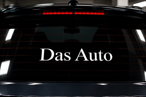 Das auto aufkleber 15x2 8cm - 2x,