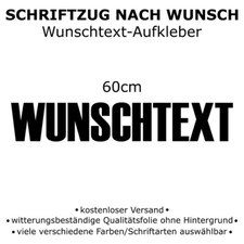 Autoaufkleber SCHRIFTZUG NACH