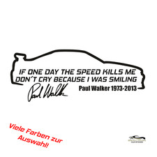 Paul Walker RIP Aufkleber