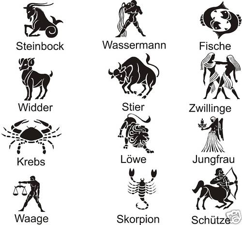 Aufkleber sternzeichen auto - aufkleber,