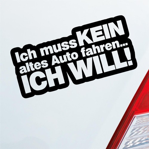 Auto aufkleber ich - auto, kein