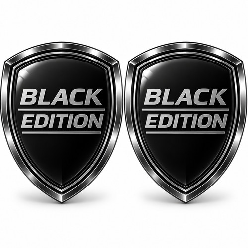 Gel aufkleber black - 2x,