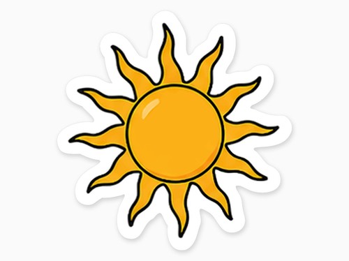 Aufkleber sonne sun sticker - sun,