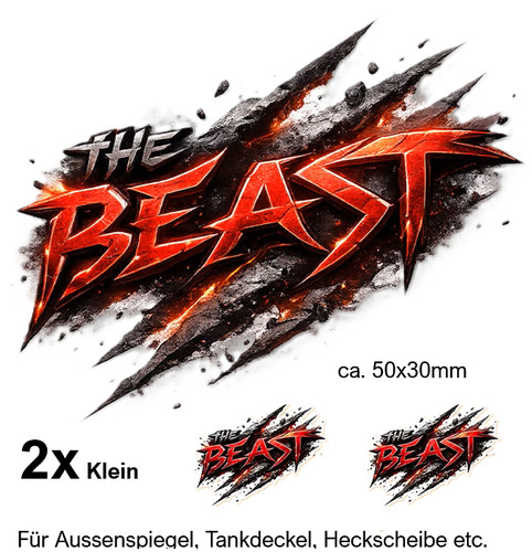 The beast auto aufkleber - auto,