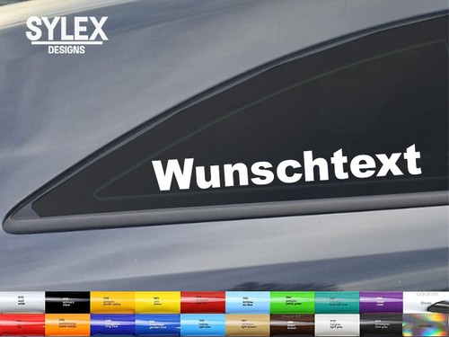 Wunschtext aufkleber - aufkleber, 2x