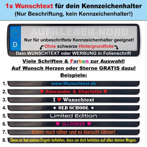 Wunschtext - 1x,