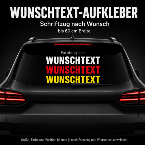 Wunschtext autoaufkleber cm - wunschtext, 60