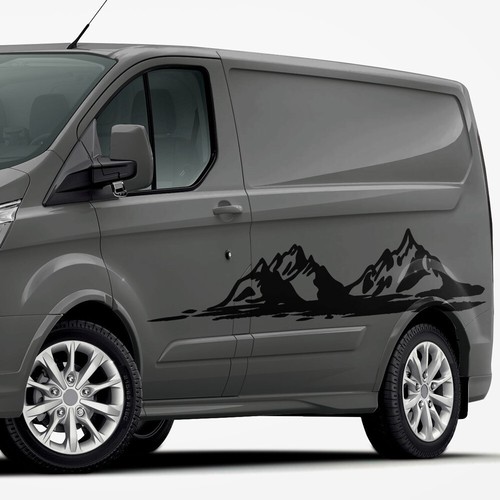 Auto aufkleber berge outdoor - aufkleber,