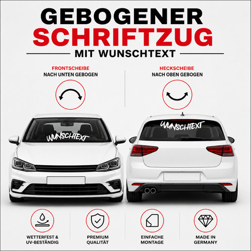 Autoaufkleber wunschtext - autoaufkleber,