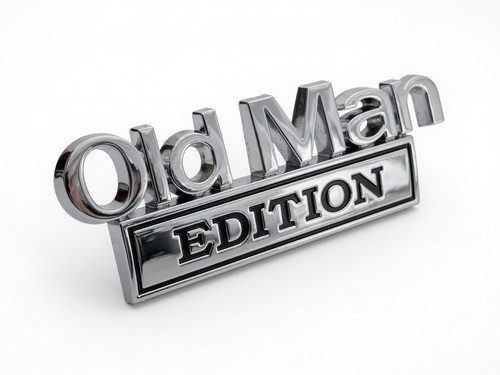 Old man edition emblem - 3d,