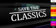 20cm SAVE THE CLASSICS Sticker