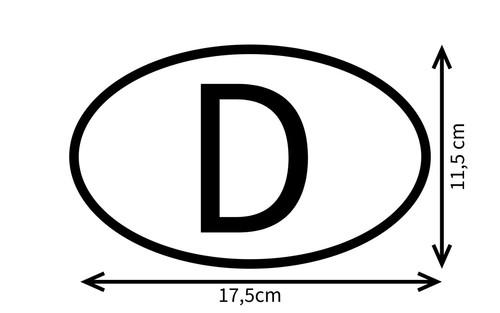 Aufkleber schild deutschland - aufkleber,