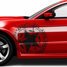 Aufkleber Set Stern Grunge