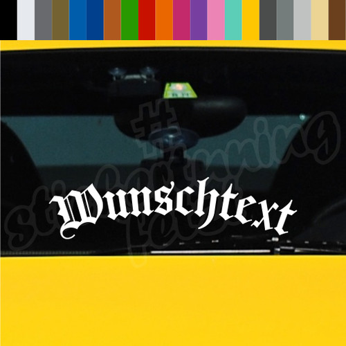 Autoaufkleber wunschtext - autoaufkleber,