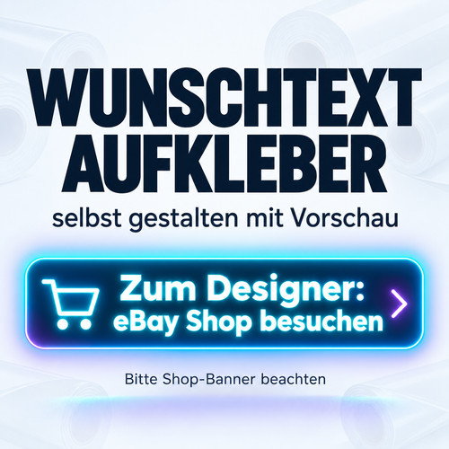 Klebefolie wunschtext - klebefolie,