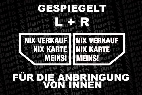 Aufkleber für innen nix - 2,