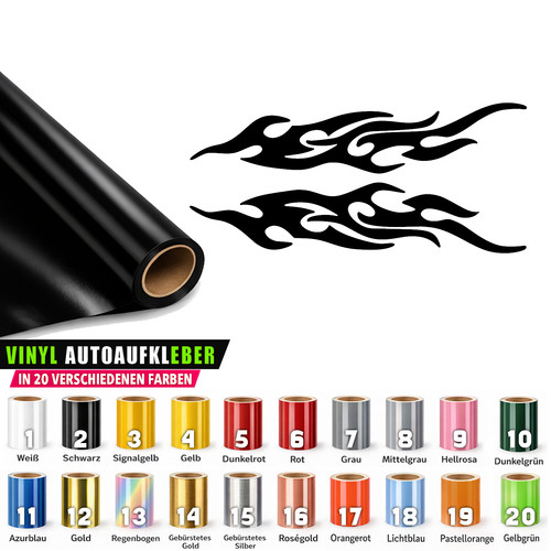 Flammen spiegel flames - flammen, 19x4