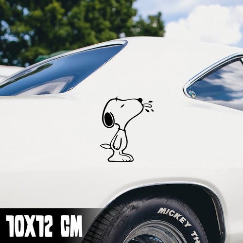 Auto aufkleber snoopy streckt - aufkleber, "snoopy
