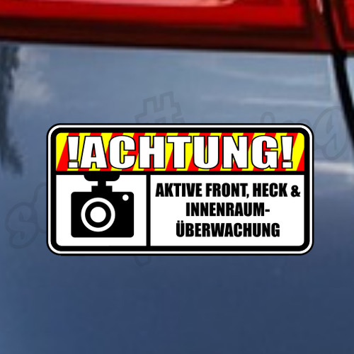 Aufkleber achtung - aufkleber,