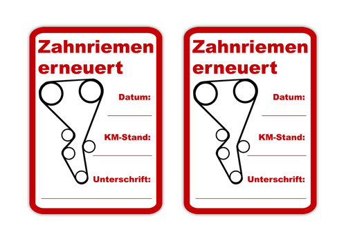 Aufkleber zahnriemen - aufkleber,