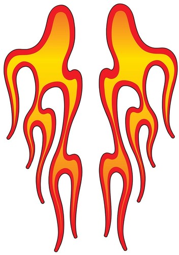 Flammen aufkleber sticker - flammen,