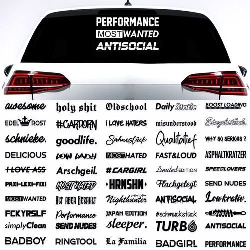 Auto aufkleber heckscheibe - xl,