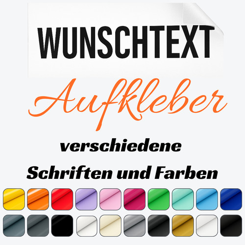 Wunschtext aufkleber 30cm - 2x,