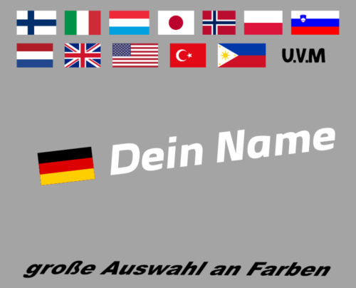 Name flagge autoaufkleber - flagge,