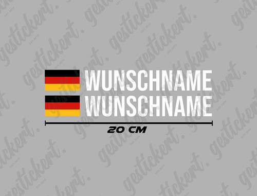 Aufkleber name - 20,