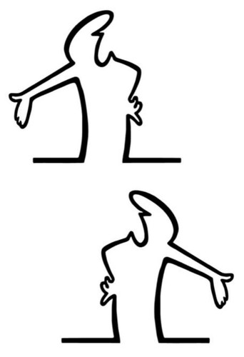 Männchen links rechts - ,