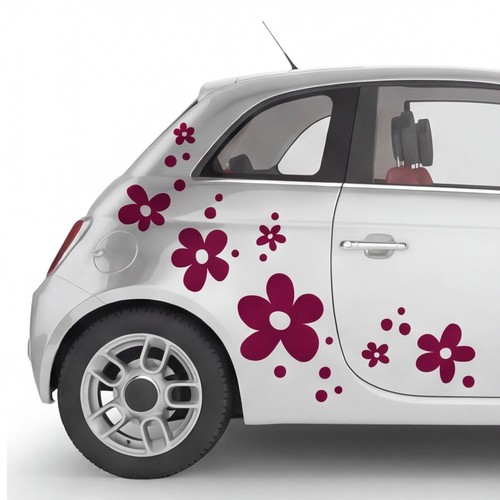 Blumen auto aufkleber dekorset - blumen,
