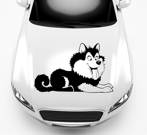 Autoaufkleber fröhlicher hund - autoaufkleber,