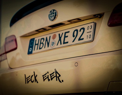 Leck eier autoaufkleber - leck,
