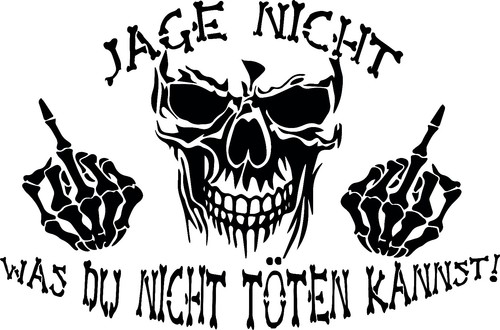 Autoaufkleber set jage nicht - set, "jage