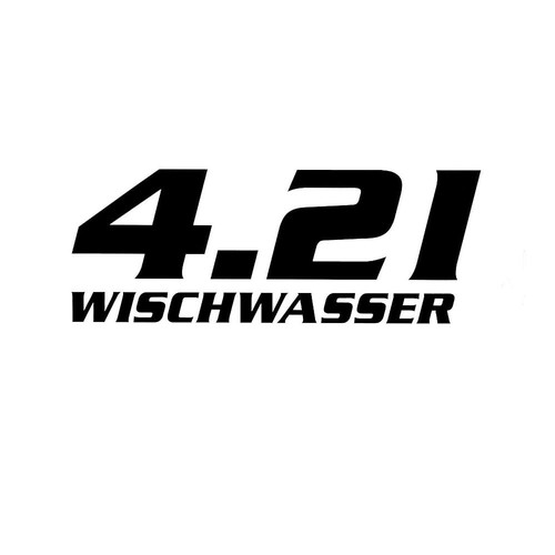 Aufkleber l wischwasser - l, wischwasser"