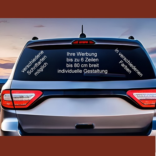 Autoaufkleber werbung bis - autoaufkleber,