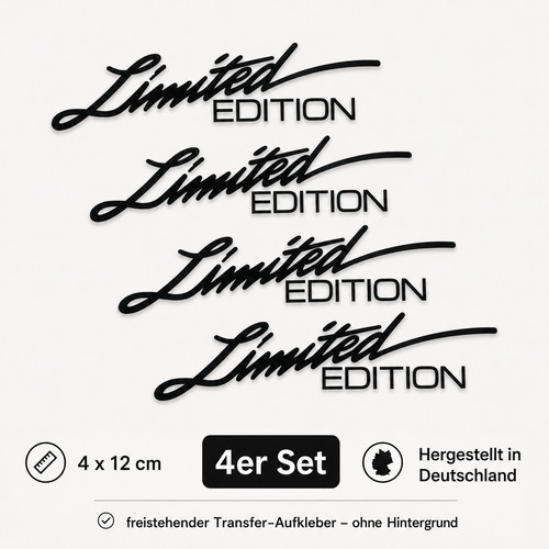 Stück aufkleber limited - 4,