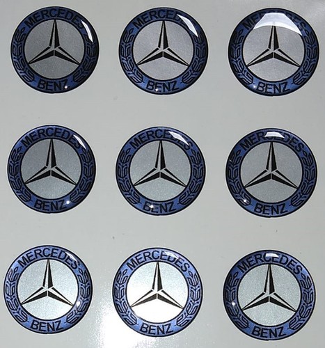 Mercedes benz aufkleber 3d - 1,