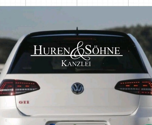 Huren söhne aufkleber kanzlei - aufkleber,