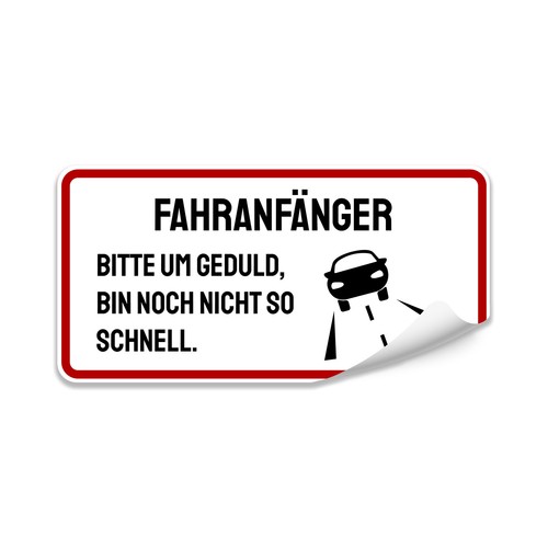 Autoaufkleber fahranfänger - autoaufkleber,