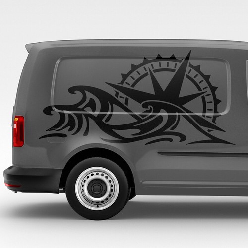 Auto aufkleber wellen - auto,