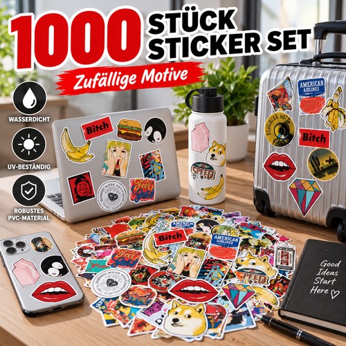 1000 stück autoaufkleber - autoaufkleber, set