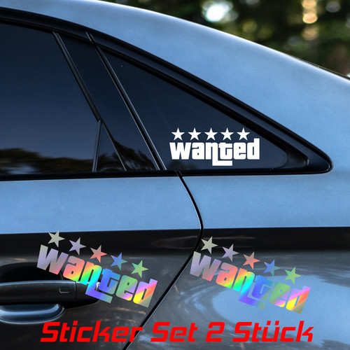 Auto aufkleber wanted - auto,